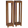 vidaXL Taimede alus 2 tk Naturaalne 25 x 25 x 100 cm Tugev teakpuit