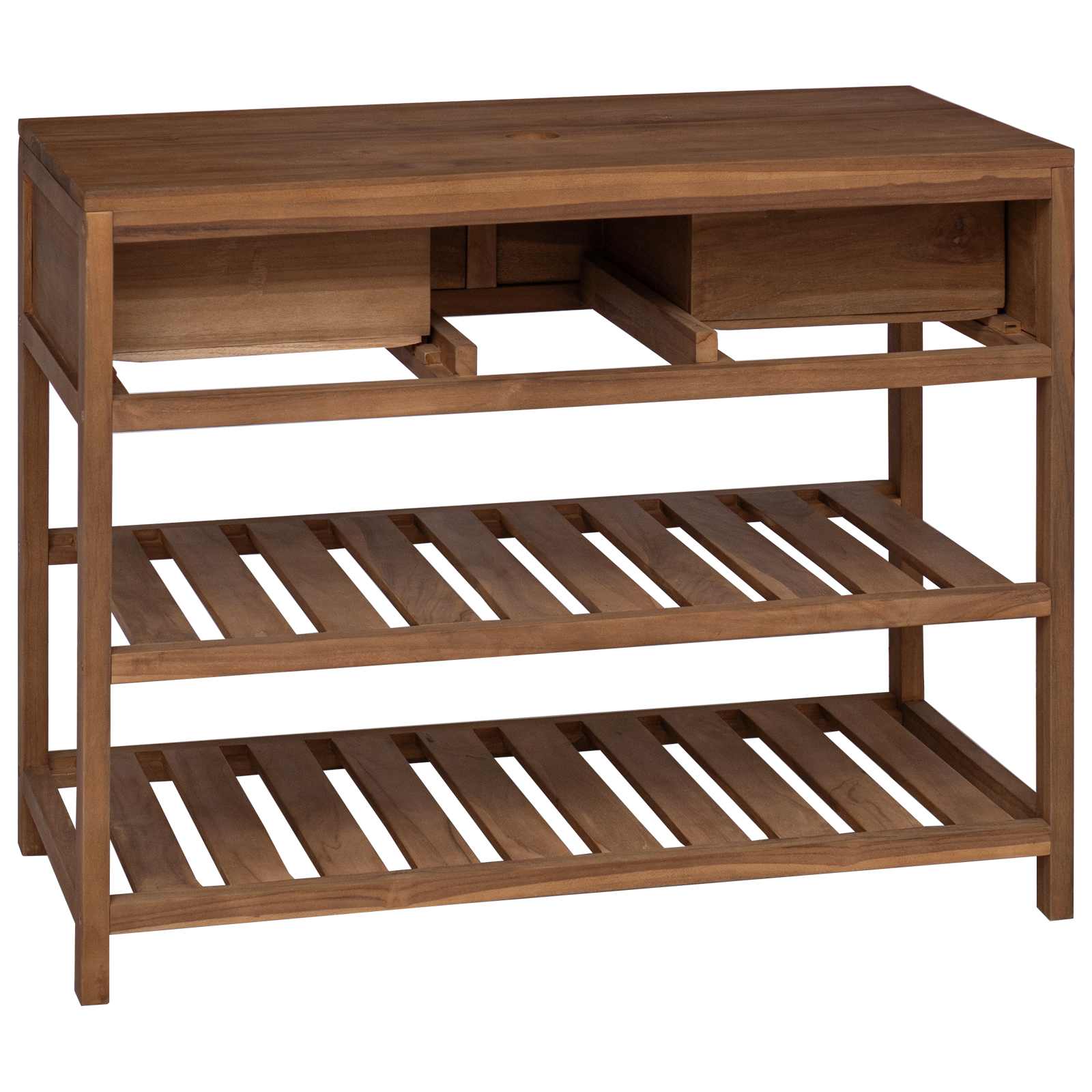 Badkamerkast Naturel 90 x 45 x 75 cm Massief Teakhout image 5