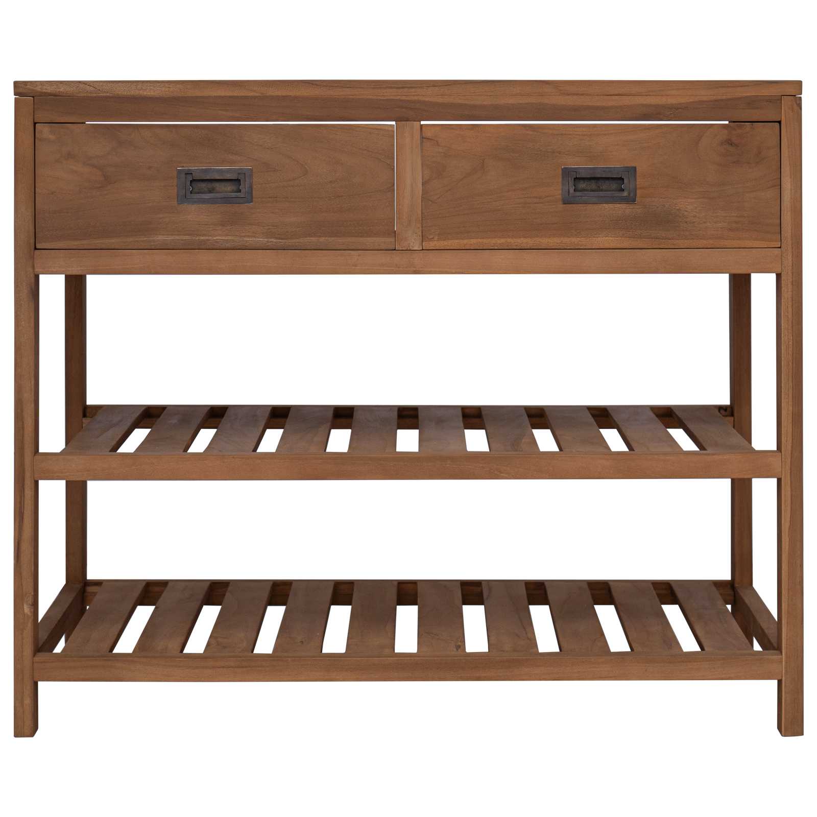 Badkamerkast Naturel 90 x 45 x 75 cm Massief Teakhout image 3