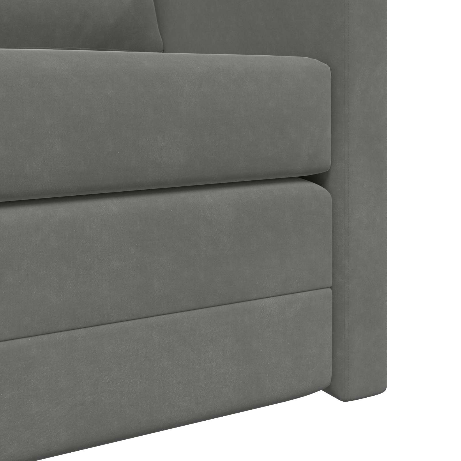 Folding Sofa Bed Dark Grey 122 x 70 x 60 cm Velvet - Image 9