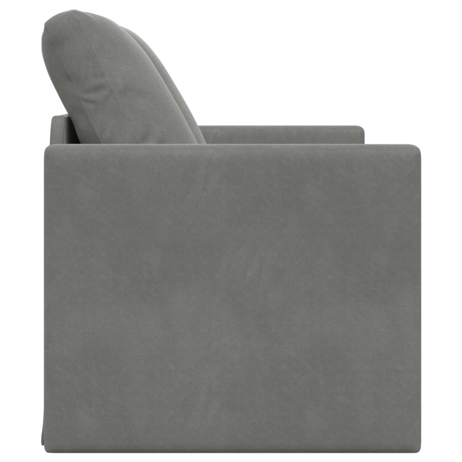 Folding Sofa Bed Dark Grey 122 x 70 x 60 cm Velvet - Image 6