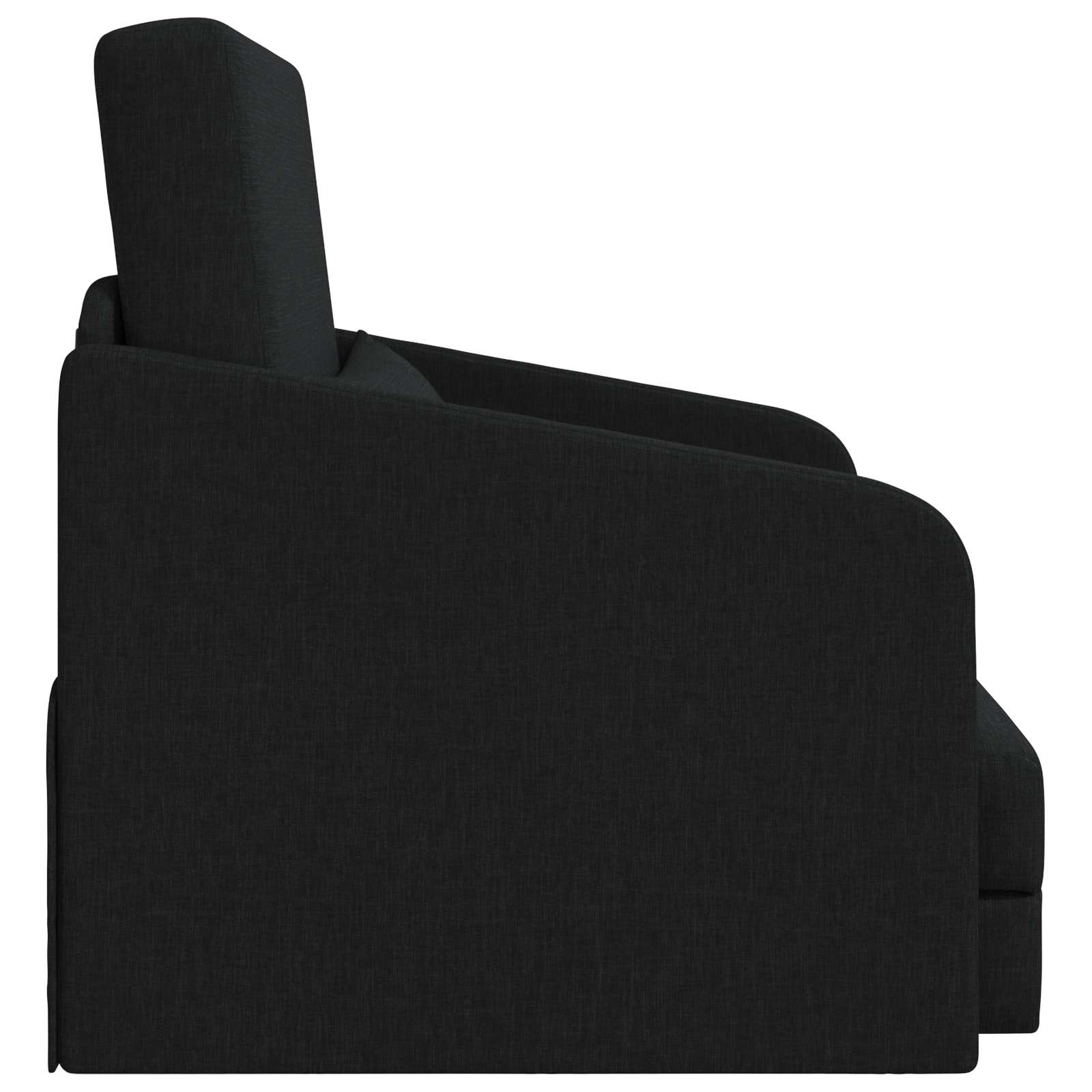 Canapea Pliantă cu Pat Negru 65 x 80 x 83 cm țesătură [5]