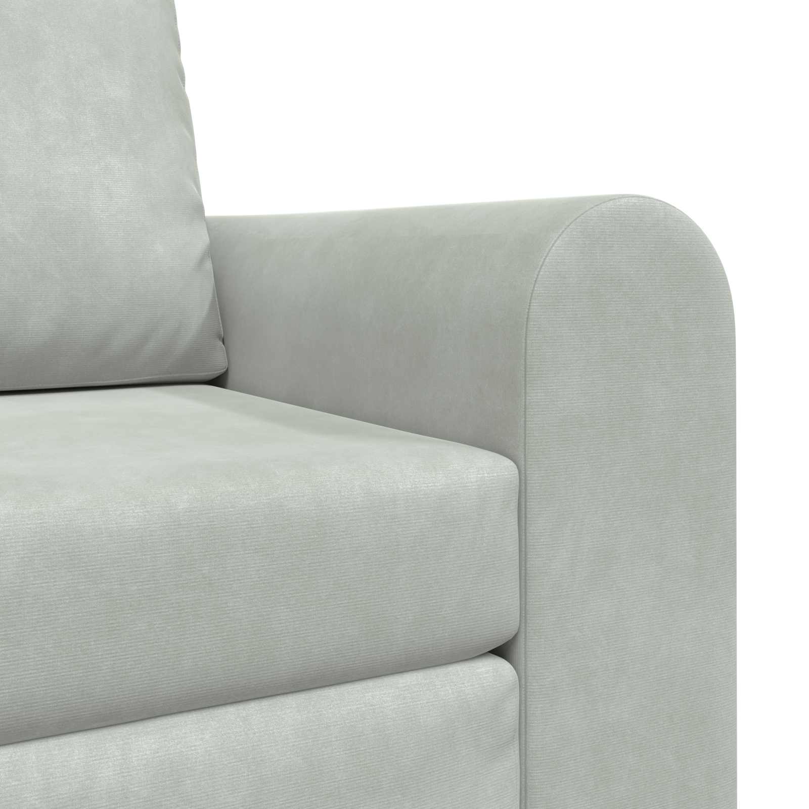 Sammenleggbar Sofa seng Lysegrå 98 x 71 x 83 cm Fløyel - Bilde 8