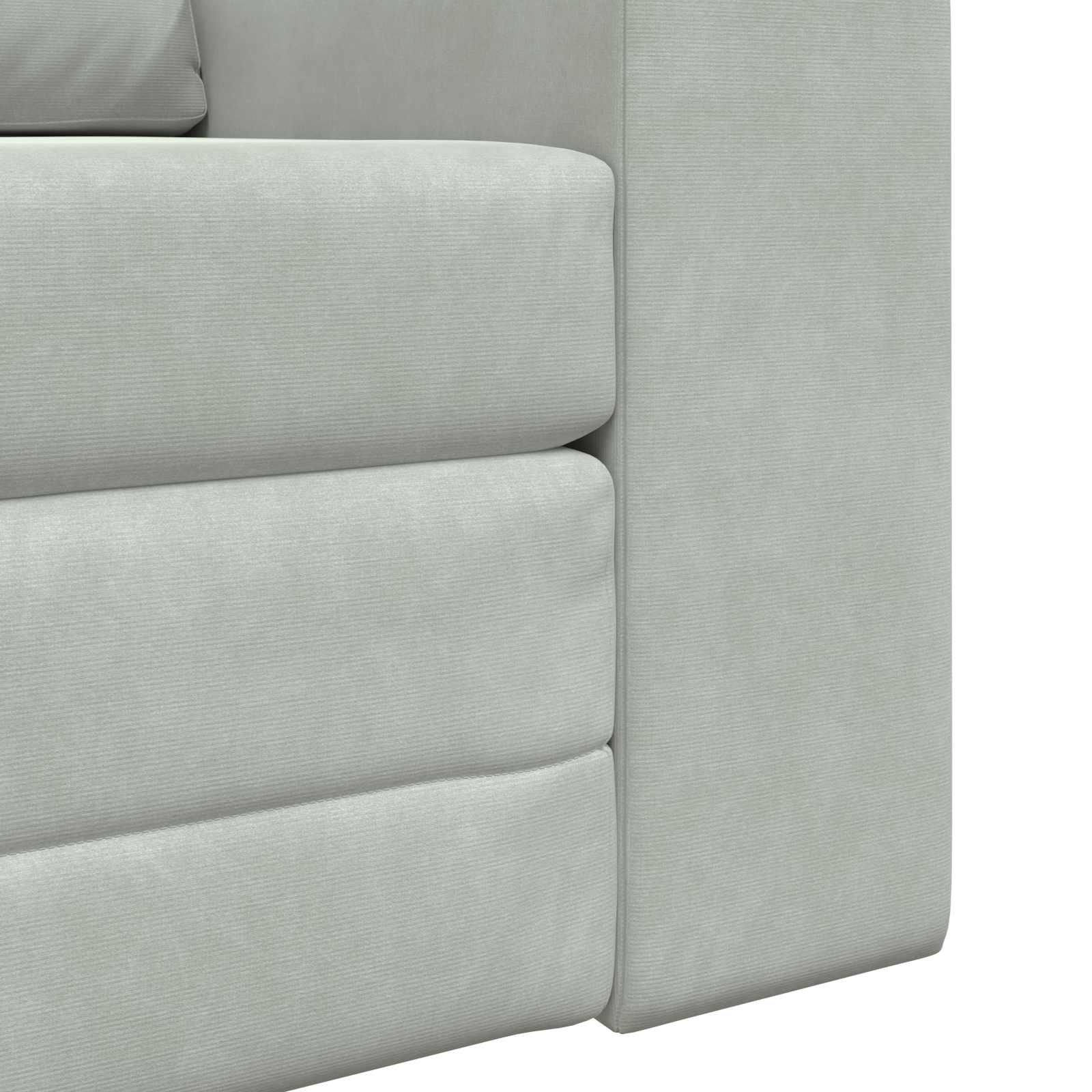Sammenleggbar Sofa seng Lysegrå 98 x 71 x 83 cm Fløyel - Bilde 9