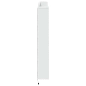 Čelo postele s LED Bílý 140 x 16,5 x 103,5 cm kompozitní dřevo - obrázek 6