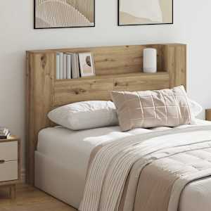 Nočna omarica z LED s polico Obrtni Hrast 140 x 16,5 x 103,5 cm