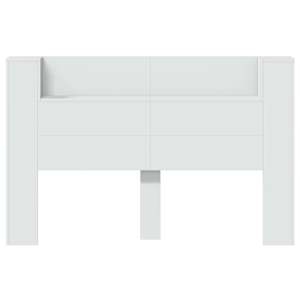 Čelo postele s LED Bílý 160 x 16,5 x 103,5 cm kompozitní dřevo - obrázek 5