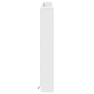 Čelo postele s LED Bílý 160 x 16,5 x 103,5 cm kompozitní dřevo - obrázek 6