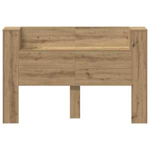 Čelo postele s LED s policí Řemeslný Dub 160 x 16,5 x 103,5 cm - obrázek 5