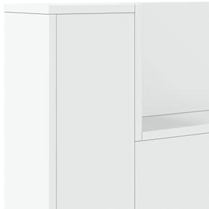 Čelo postele s LED Bílý 180 x 16,5 x 103,5 cm kompozitní dřevo - obrázek 8