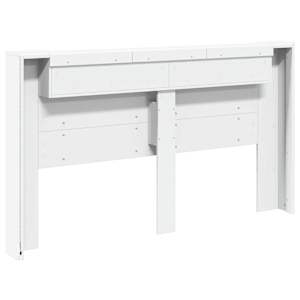 Čelo postele s LED Bílý 180 x 16,5 x 103,5 cm kompozitní dřevo - obrázek 7