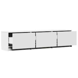 Televizní skříň s LED Bílá 165 x 34 x 40 cm kompozitní dřevo - obrázek 4
