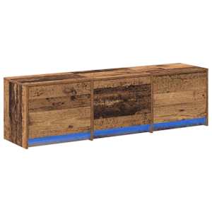 Televizní skříň 140 x 34 x 40 cm Staré dřevo kompozitní dřevo - obrázek 2