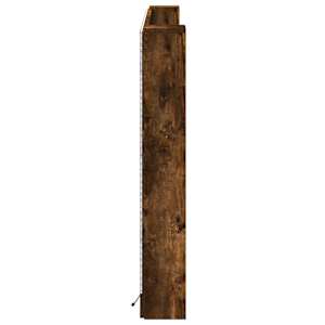 Čelo postele s LED s policí Uzený Dub 180 x 16,5 x 103,5 cm - obrázek 6