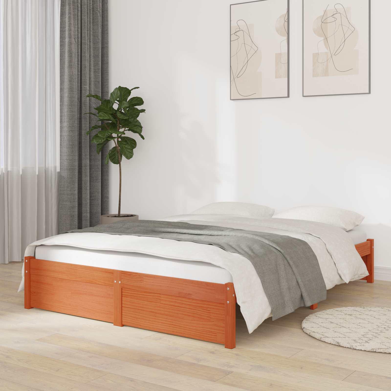 Bedframe Massief dennenhout image 1