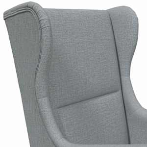 křeslo Světle šedá textil - obrázek 6