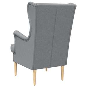 křeslo Světle šedá textil - obrázek 4