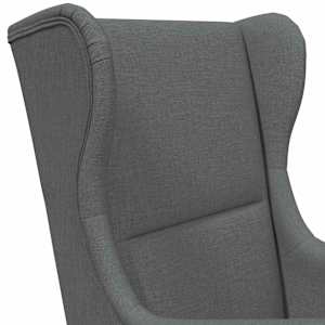 křeslo Tmavě šedá textil - obrázek 6