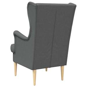 křeslo Tmavě šedá textil - obrázek 4