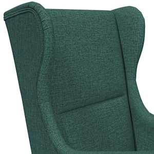 křeslo Tmavě zelená textil - obrázek 8