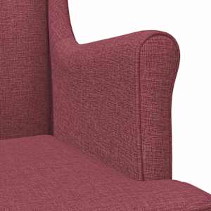 křeslo Víno Červené Textil - obrázek 7