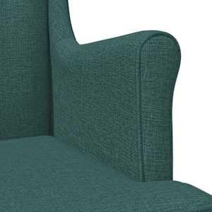 křeslo Tmavě zelená Textil - obrázek 7