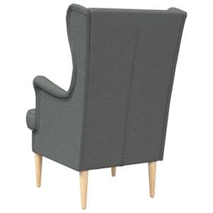 křeslo Tmavě šedá Textil - obrázek 6