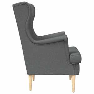 křeslo Tmavě šedá Textil - obrázek 5