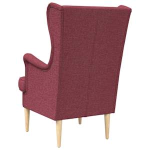 křeslo Víno Červené Textil - obrázek 4
