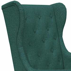 křeslo Tmavě zelená Textil - obrázek 6