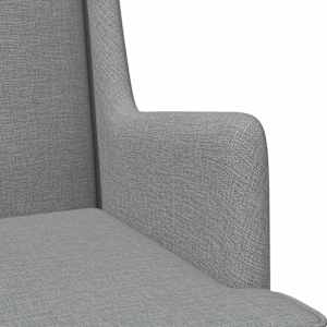 křeslo Světle šedá Textil - obrázek 7