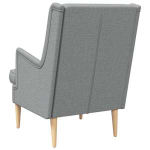 křeslo Světle šedá Textil - obrázek 6