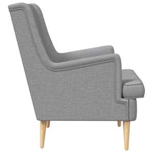 křeslo Světle šedá Textil - obrázek 5