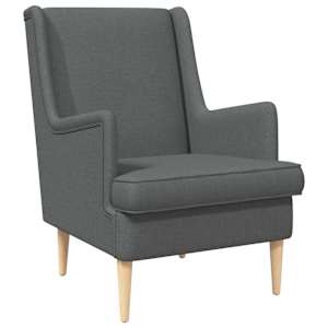 fotelj Temno siva blago