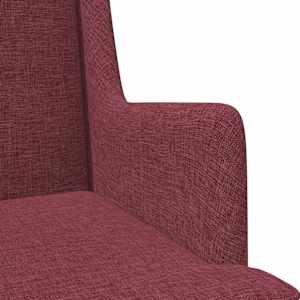 křeslo Víno Červené Textil - obrázek 7
