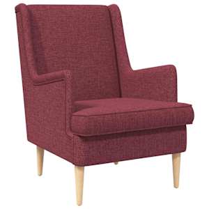 fotelj Vinorodna rdeča blago
