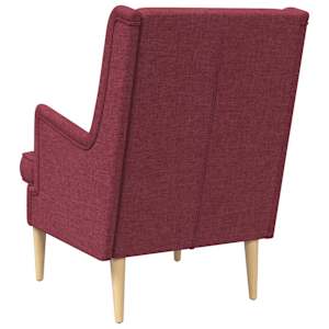 křeslo Víno Červené Textil - obrázek 6