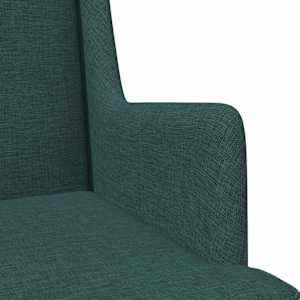 křeslo Tmavě zelená Textil - obrázek 7
