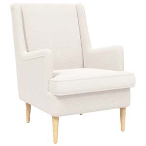 Fotelj Krem Ovčja tkanina