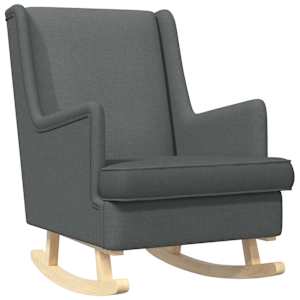 Zibajoči stol Temno siva 62 x 80 x 85 cm blago