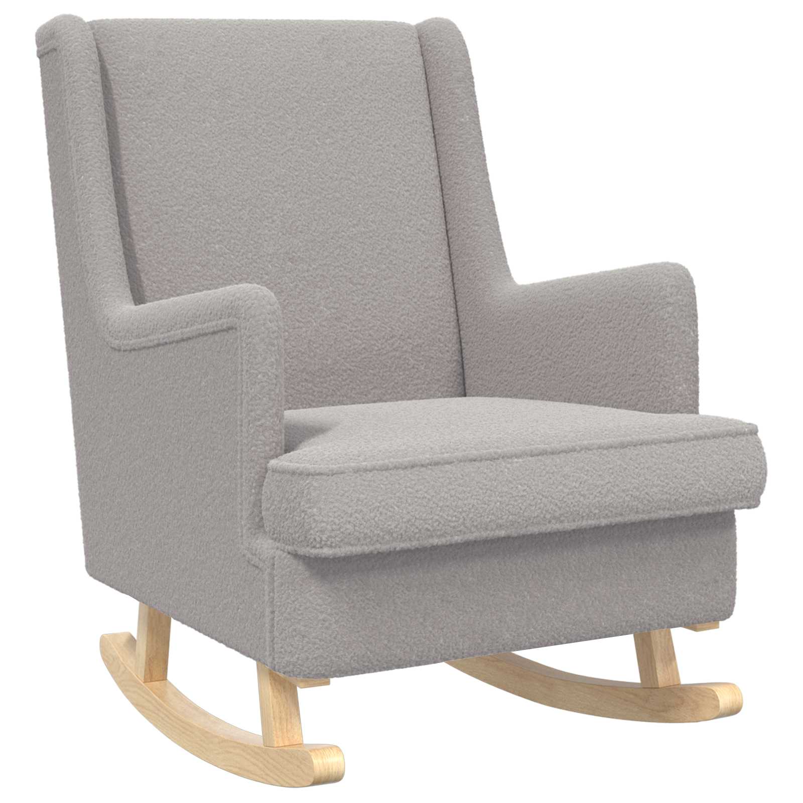 vidaXL Scaun balansoar Gri deschis 62 x 80 x 85 cm Tarfă de oaie