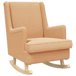 Zibajoči stol Bež 62 x 80 x 85 cm Ovčja tkanina