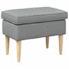 vidaXL Jala ottoman Helehall 55 x 35 x 41 cm Pol&uuml;ester