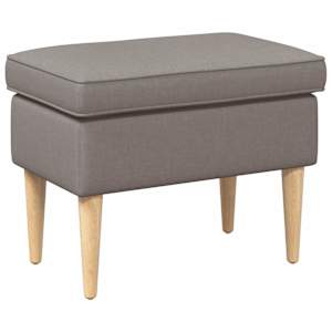 vidaXL Jala ottoman Pruunikashall 55 x 35 x 41 cm