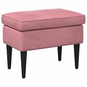 vidaXL Jala ottoman Roosa 55 x 35 x 41 cm Samet