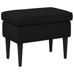 vidaXL Jala ottoman Must 55 x 35 x 41 cm Samet