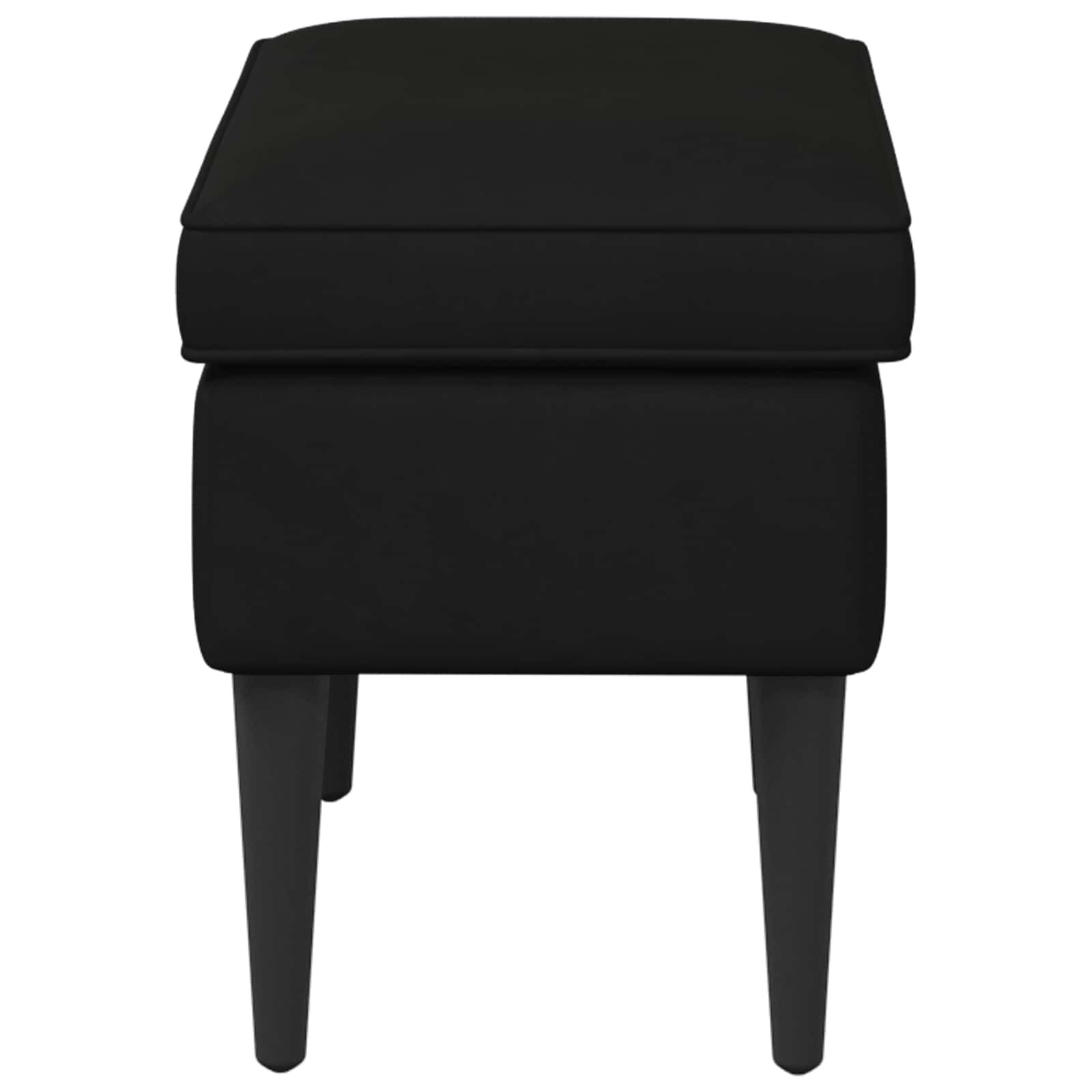 vidaXL Hocker Schwarz 55 x 35 x 41 cm Samt – Bild 3