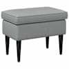 vidaXL Jala ottoman Helehall 55 x 35 x 41 cm kangas
