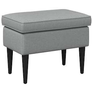 vidaXL Jala ottoman Helehall 55 x 35 x 41 cm kangas