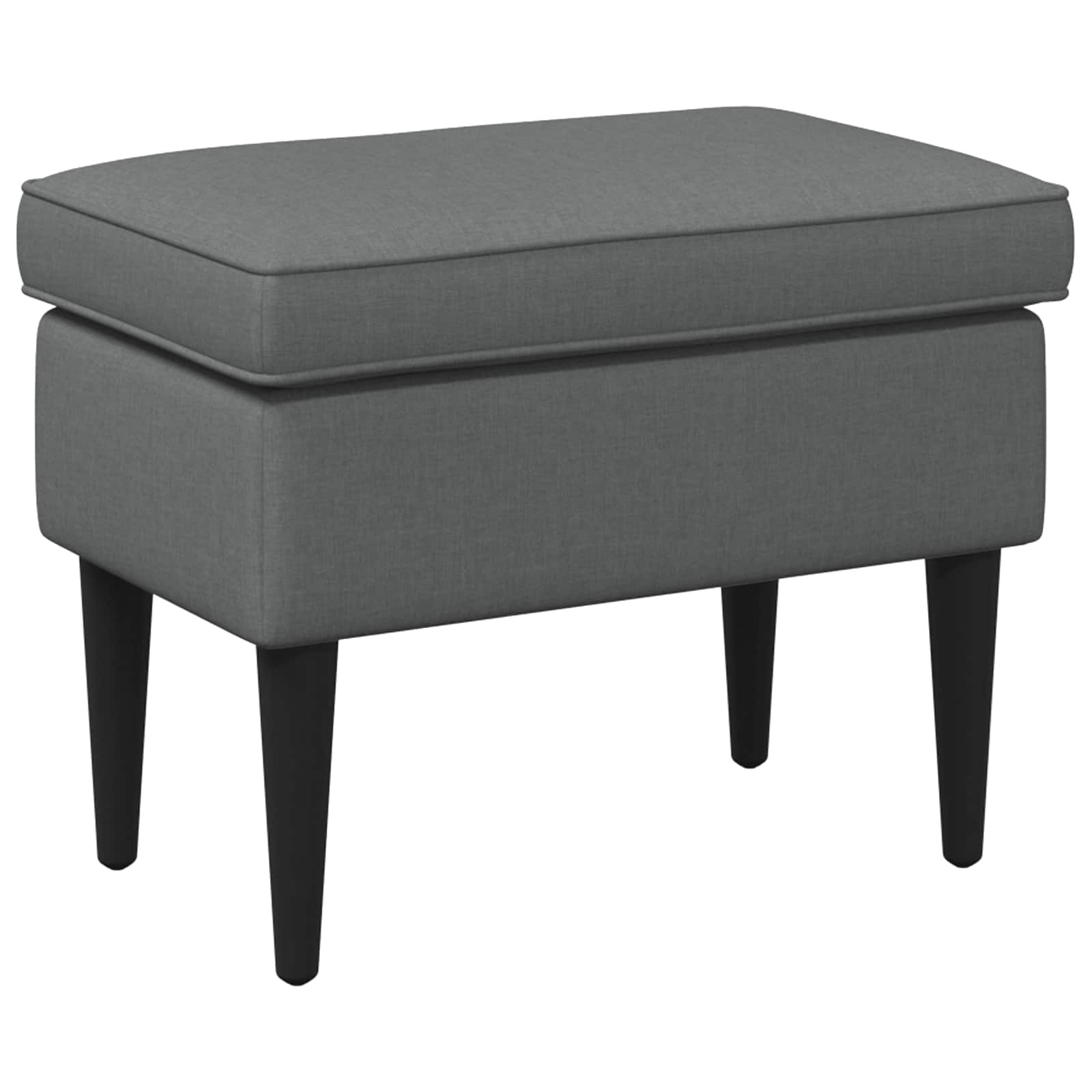 vidaXL Taburet Gri închis 55 x 35 x 41 cm Țesătură